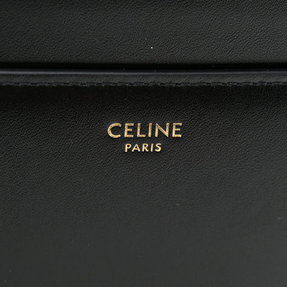Celine Grained Calfskin Classique 16 Top Handle Bag Black 7 of 12