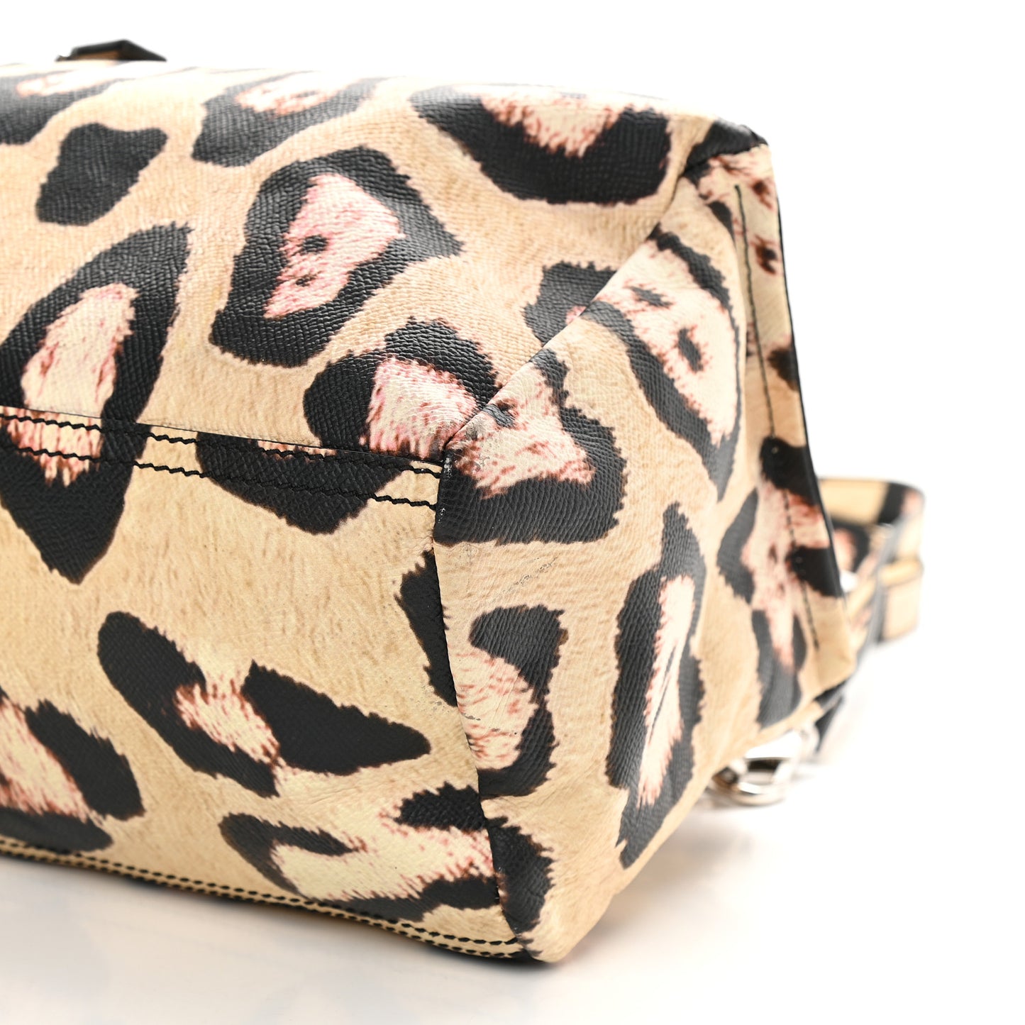 Calfskin Jaguar Print Small Pandora Multicolor
