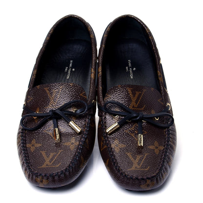Louis Vuitton Patent Monogram Gloria Loafers 37 5 of 10
