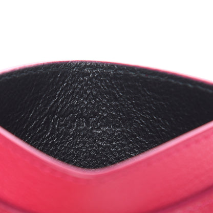 Saint Laurent Textured Calfskin Belle De Jour Card Case Fuchsia 5 of 7