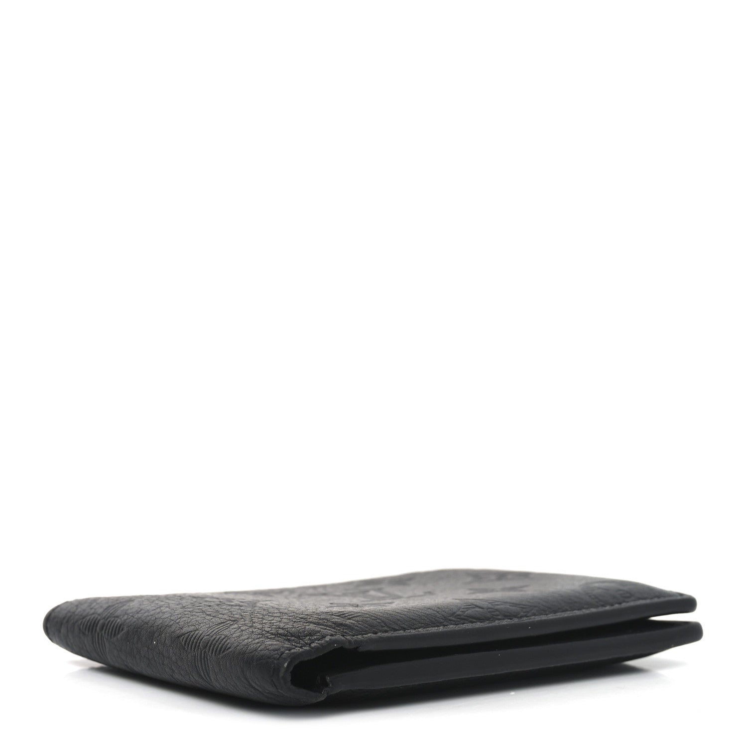Louis Vuitton Calfskin Monogram Shadow Multiple Wallet Black 8 of 12