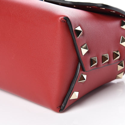 Valentino Garavani Vitello Mini Rockstud Crossbody Bag Rosso Valentino 9 of 9
