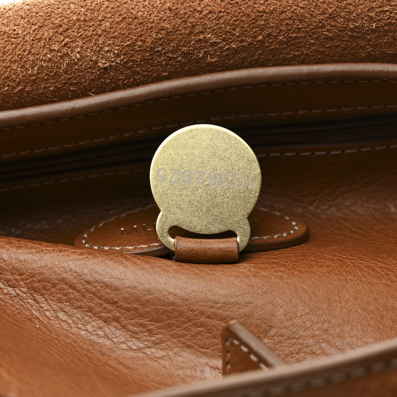 Mulberry Classic Grain Small Bayswater Satchel Oak 7 of 11