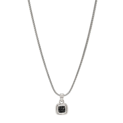 John Hardy Sterling Silver Black Sapphire Classic Chain Pendant Necklace 1 of 4