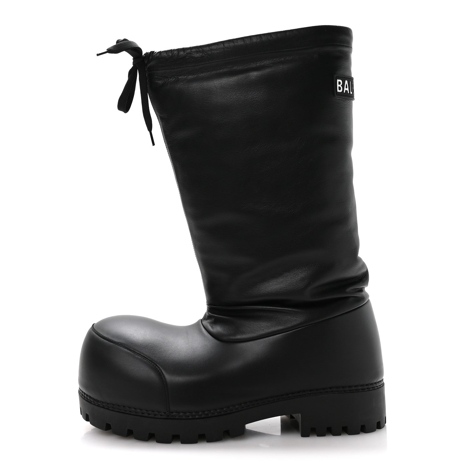 Balenciaga Shiny Super Soft Calfskin Mens Alaska High Boots 43-44 Black 1 of 7