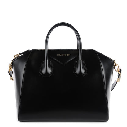 Givenchy Shiny Lord Calfskin Medium Antigona Black 1 of 11