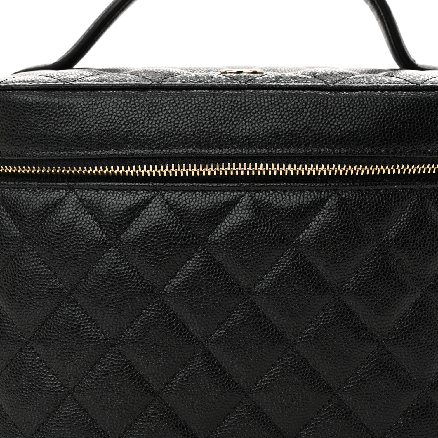 Chanel Caviar Quilted Large Vanity Pouch Black 8 of 11
