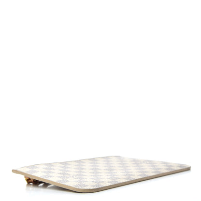 Louis Vuitton Damier Azur Neverfull MM GM Pochette Rose Ballerine 4 of 7