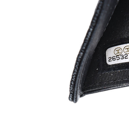 Chanel Caviar Quilted Compact Boy Wallet Black 6 of 9