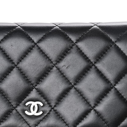 Chanel Lambskin Quilted Wallet On Chain WOC Black 15 of 16