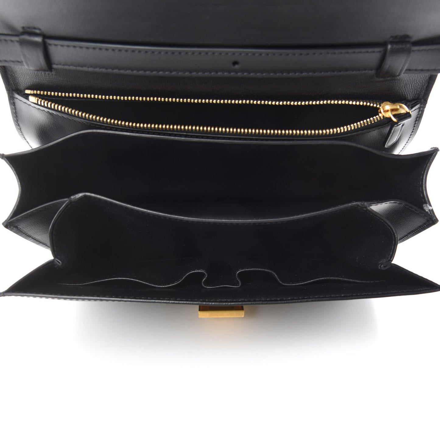 Box Calfskin Medium Classic Box Flap Bag Black