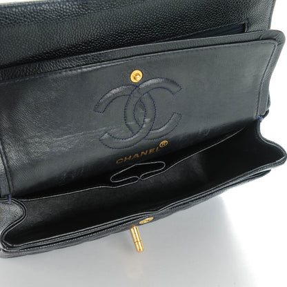 Chanel Caviar Quilted Small Double Flap Navy 5 of 8