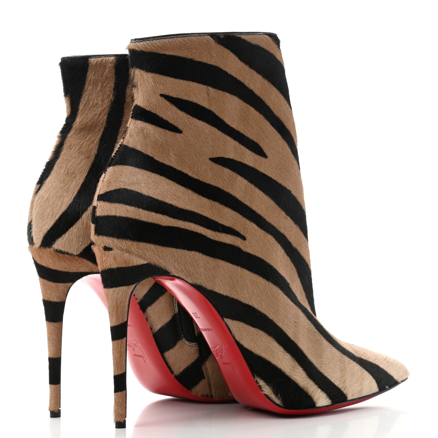 Calf Hair Zebra Print So Kate 100 Ankle Boots 39 Dune Black