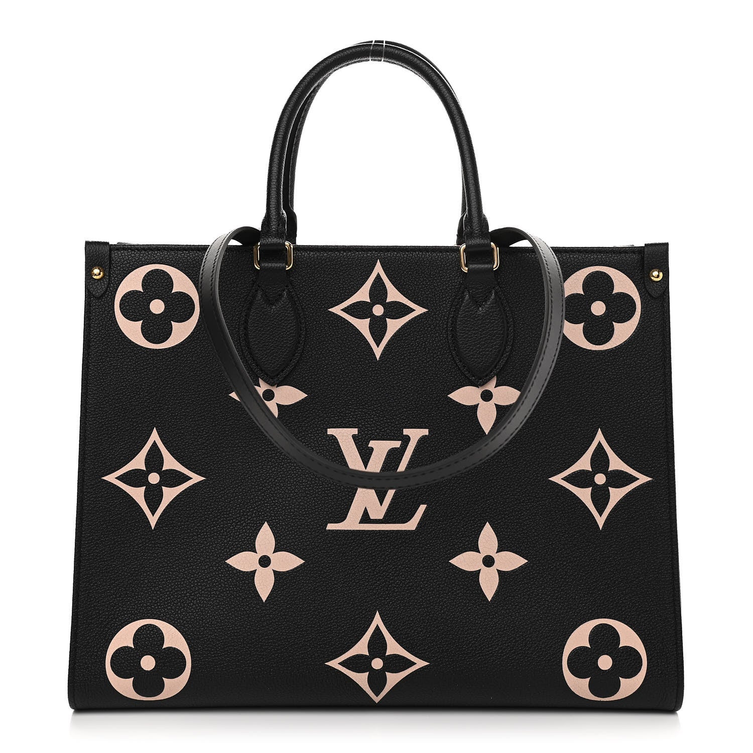 Louis Vuitton Empreinte Monogram Giant Onthego MM Black Beige 1 of 9