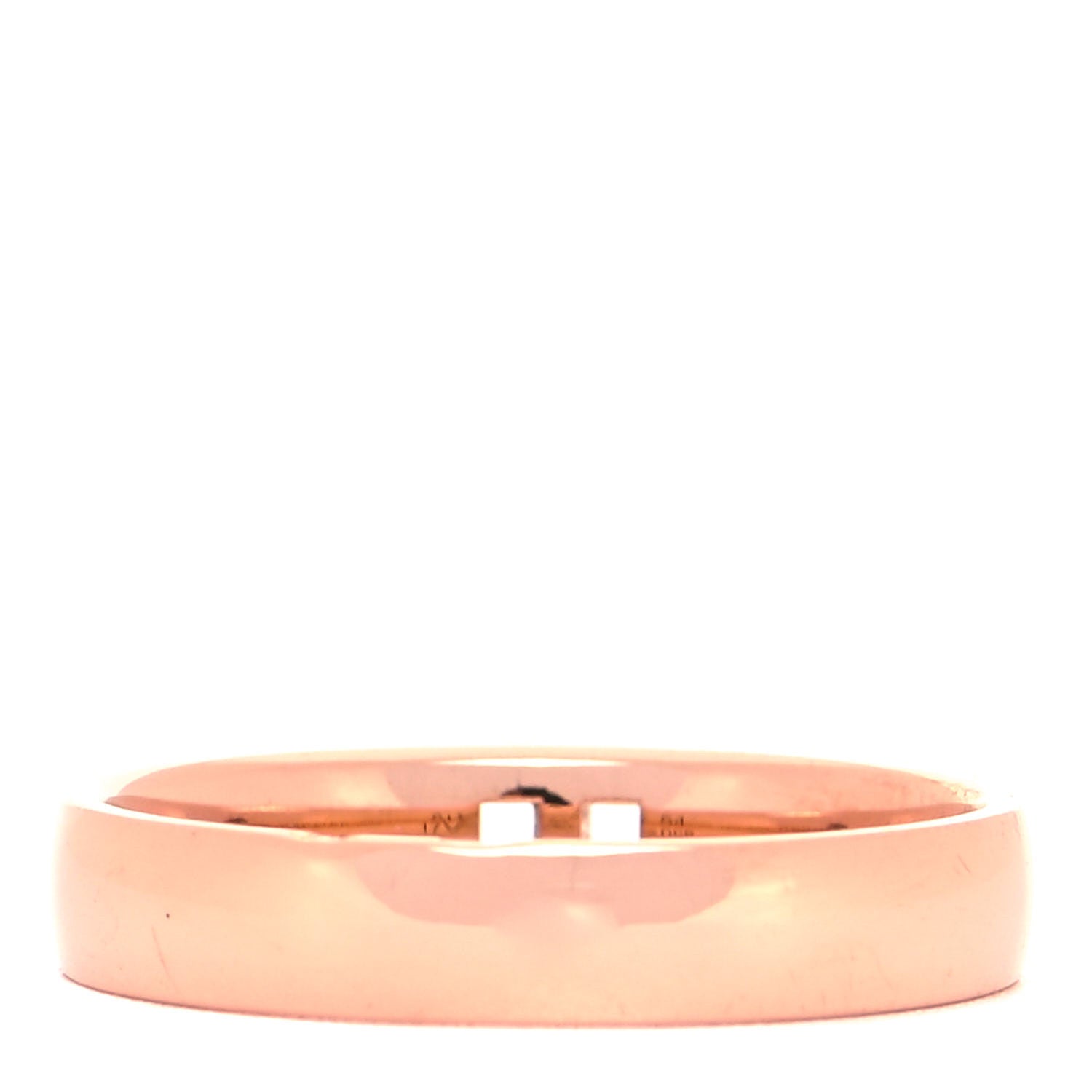 Hermes 18K Rose Gold Diamond Ever Herakles Wedding Band Ring 54 6.75 3 of 4
