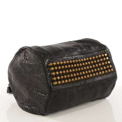 Alexander Wang Pebbled Lambskin Rocco Black Antique Brass Hardware 4 of 9