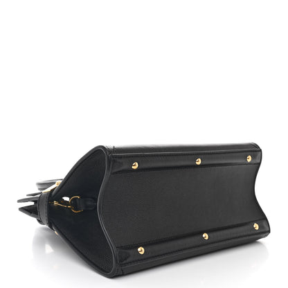 Louis Vuitton Calfskin Steamer PM  Black 4 of 9