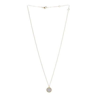 David Yurman 18K Yellow Gold Diamond Cable Collectibles Pave Charm Pendant Necklace 3 of 6