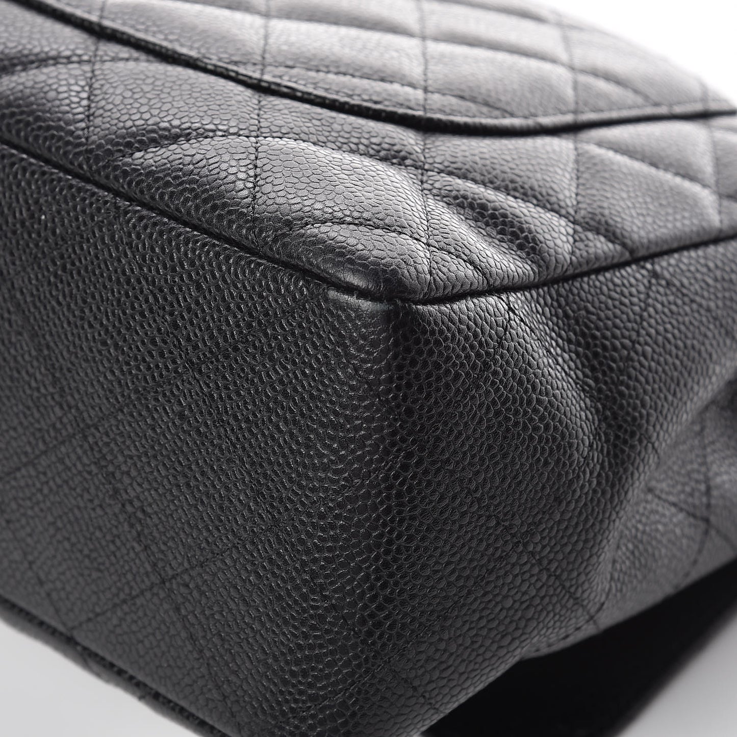 Caviar Quilted Jumbo Single Flap Black