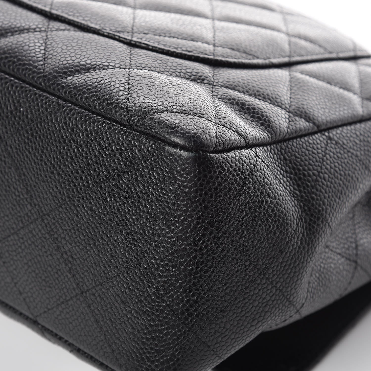 Chanel Caviar Quilted Jumbo Single Flap Black 21 of 23