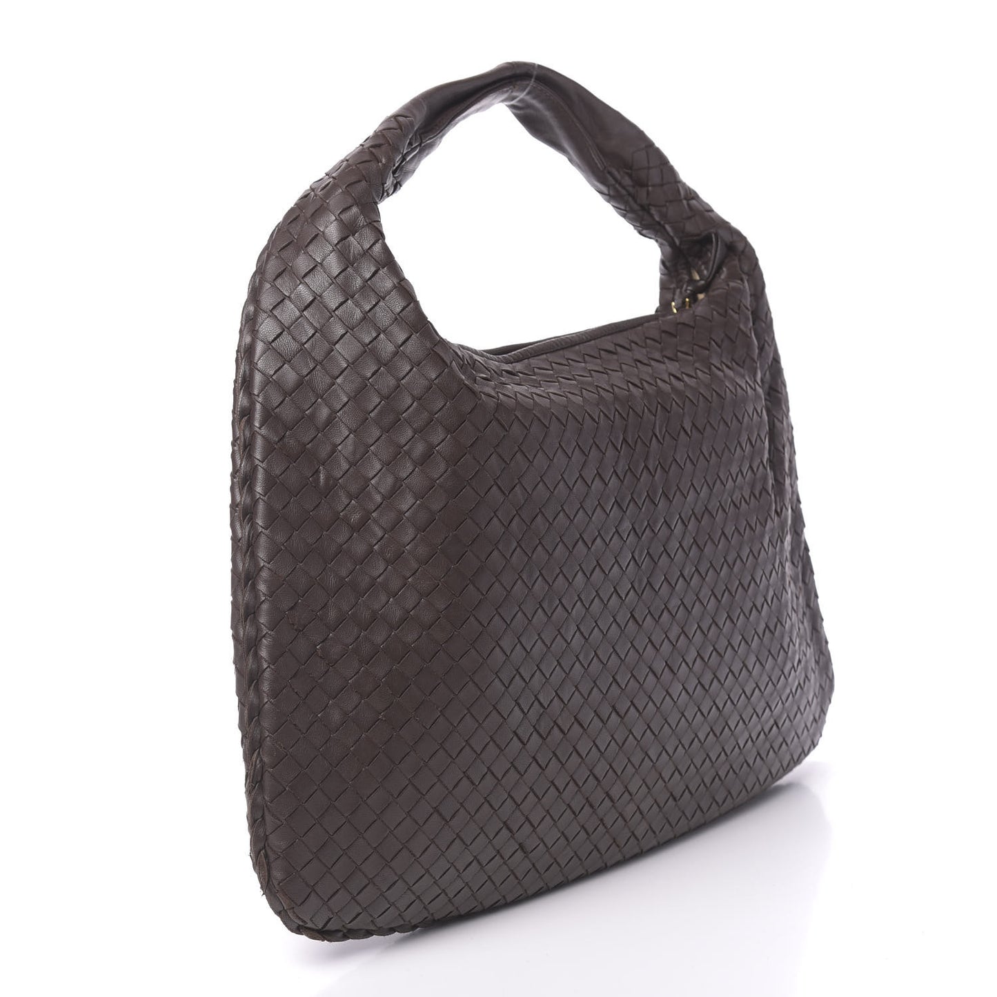 Nappa Intrecciato Large Veneta Hobo Ebano