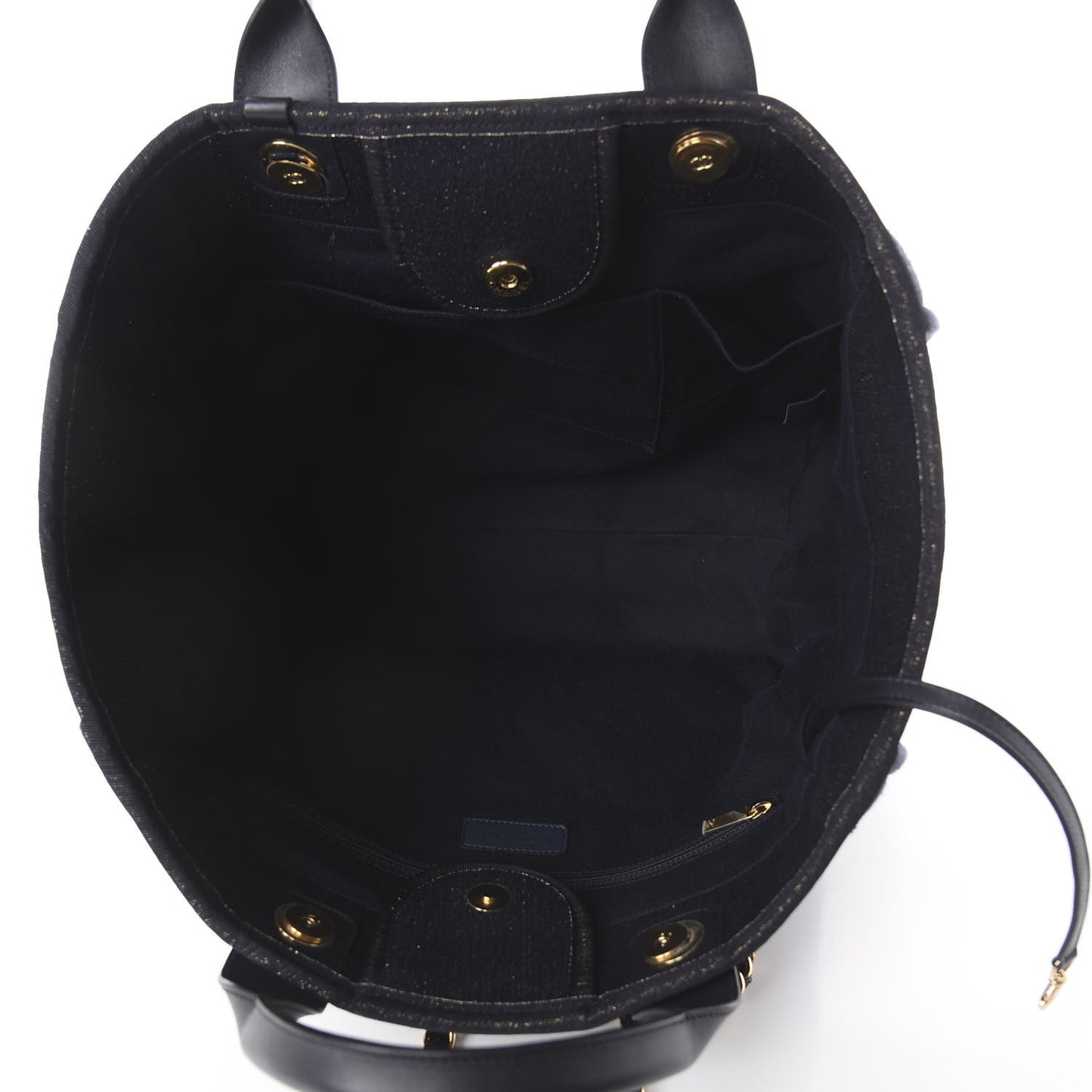 Lurex Boucle Medium Deauville Tote Black