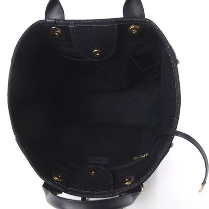 Chanel Lurex Boucle Medium Deauville Tote Black 4 of 8