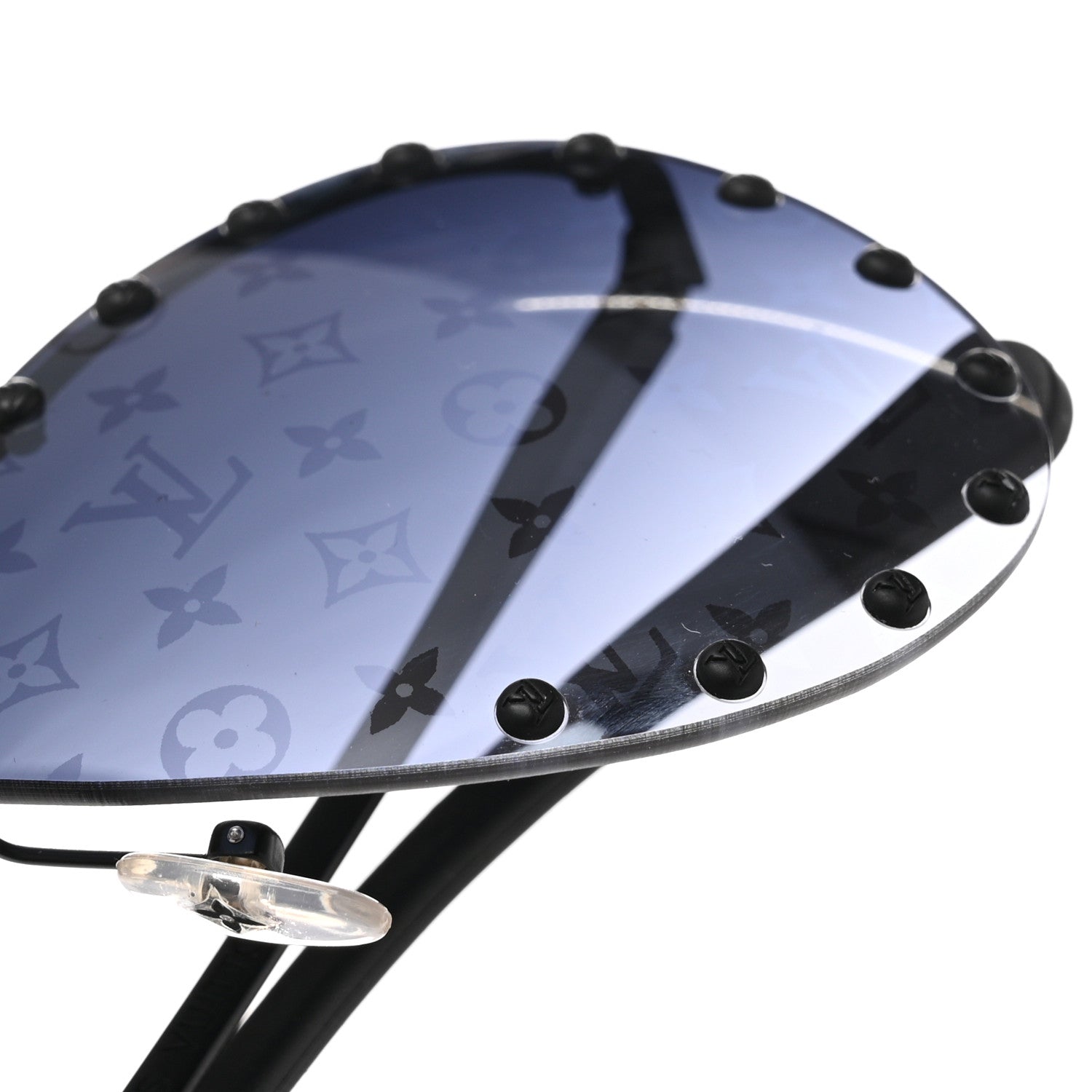 Louis Vuitton Monogram The Party Aviator Sunglasses Z0973U Black 9 of 11