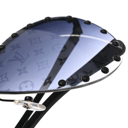 Louis Vuitton Monogram The Party Aviator Sunglasses Z0973U Black 9 of 11