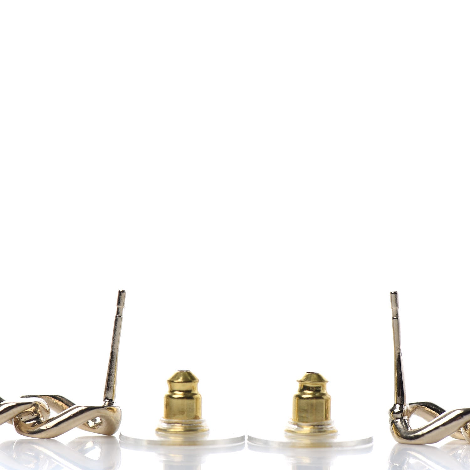 Chanel Metal Crystal CC Vendome CC Dangle Earrings Gold 3 of 4