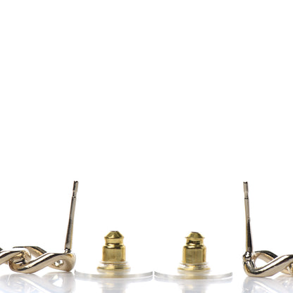 Chanel Metal Crystal CC Vendome CC Dangle Earrings Gold 3 of 4