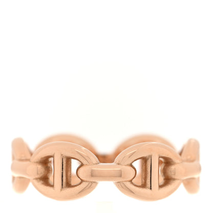 Hermes 18K Rose Gold PM Chaine d'Ancre Enchainee Ring 49 5 3 of 6