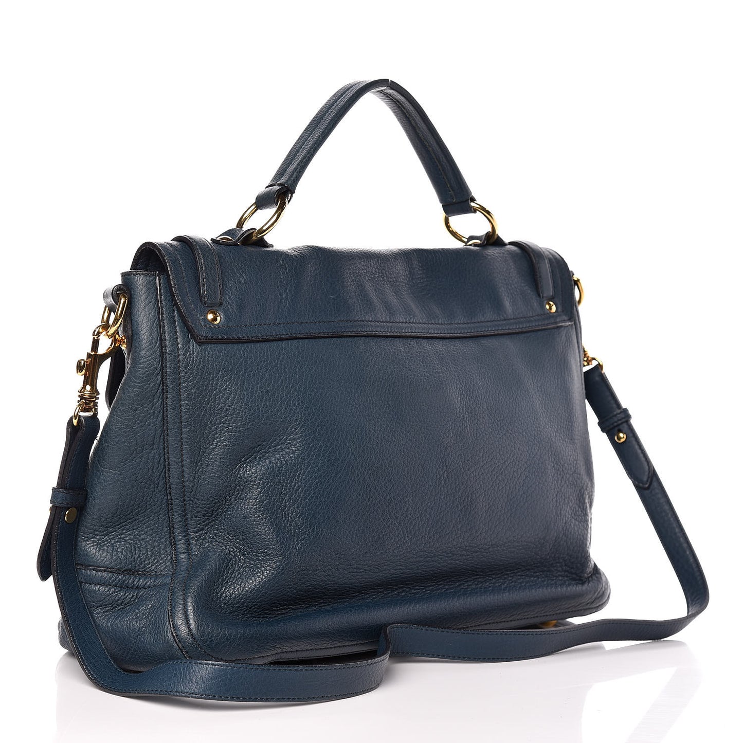 Cervo East-West Flap Satchel Blue