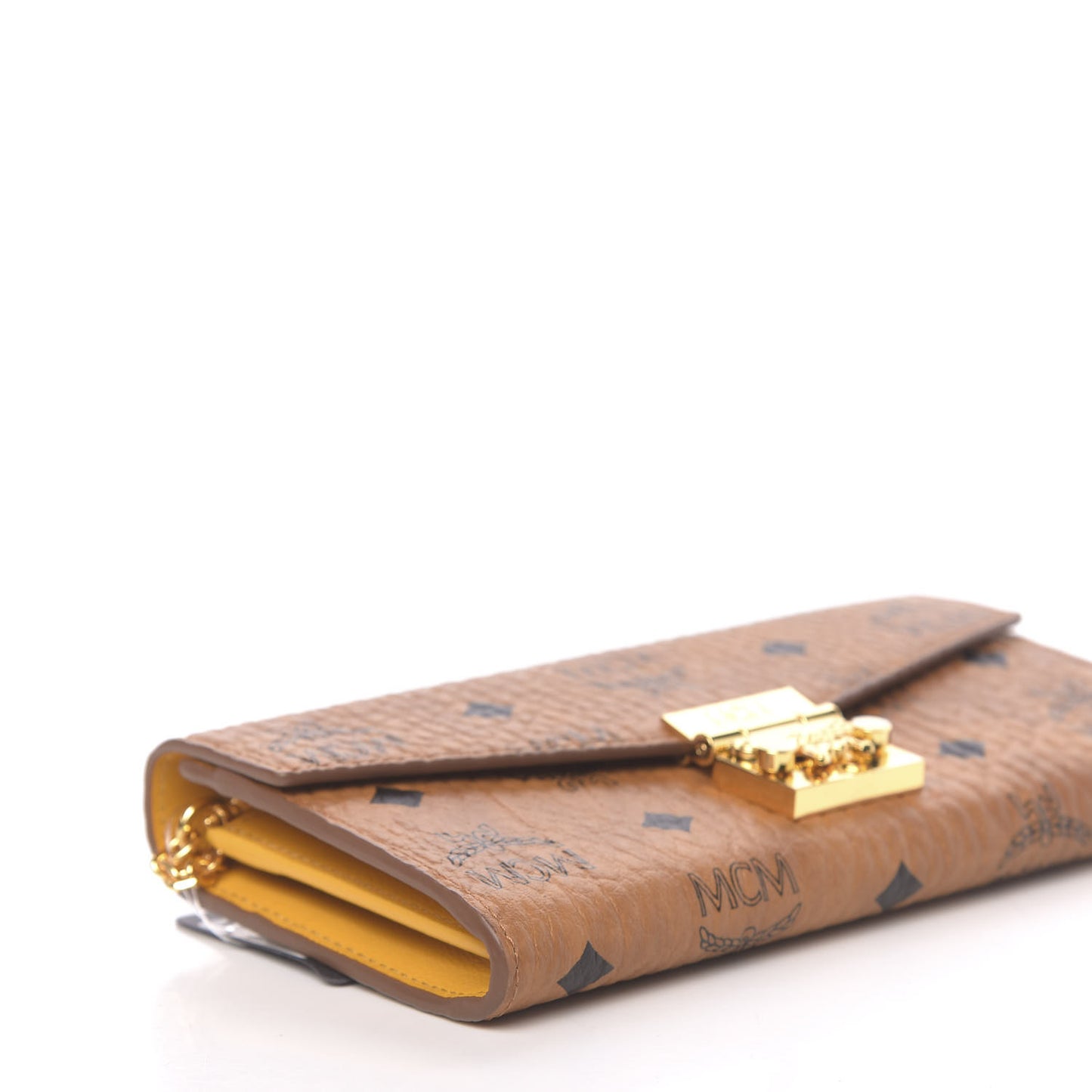 Visetos Large Patricia Wallet On Chain Cognac