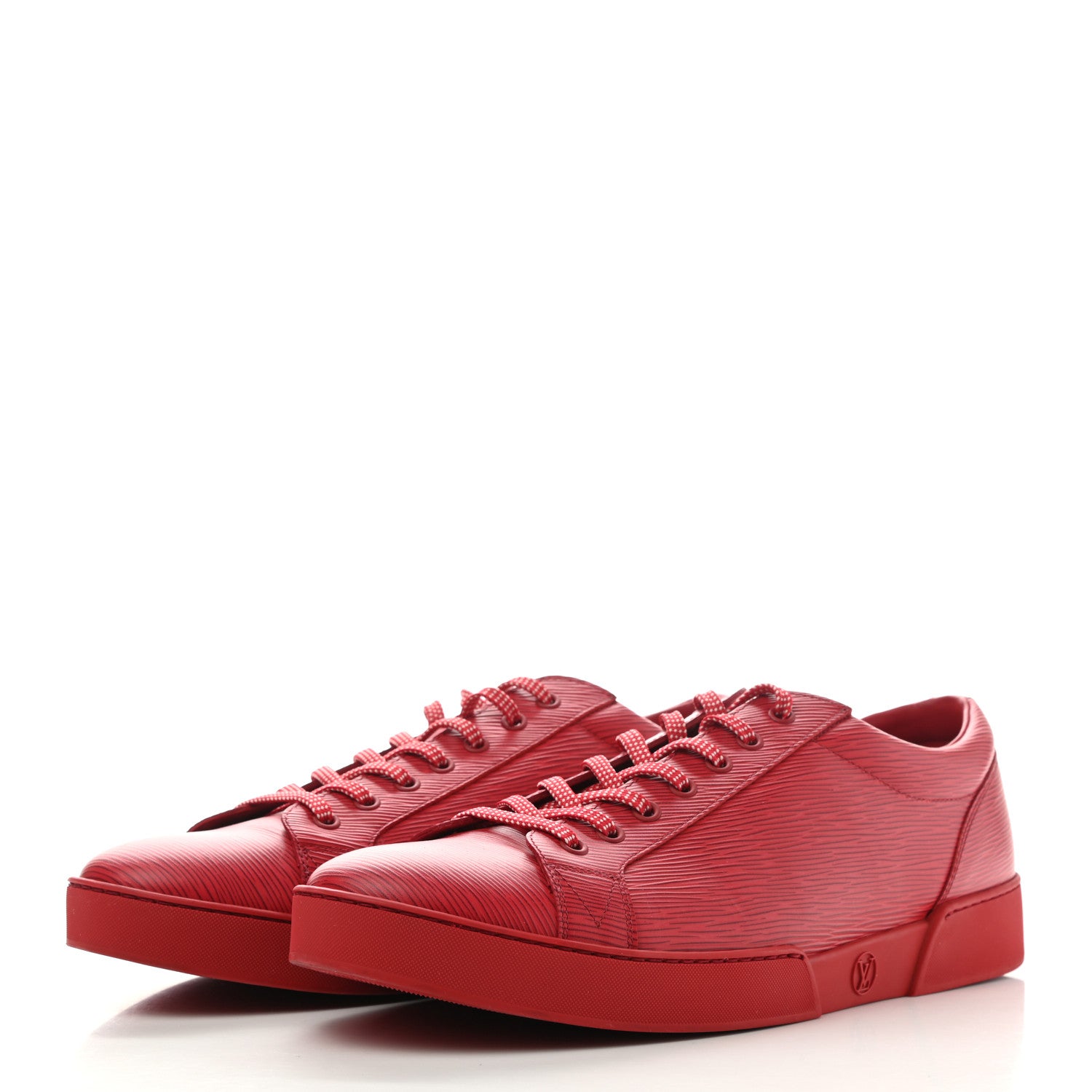 Louis Vuitton Epi Low Top Sneakers 10.5 Red 3 of 8