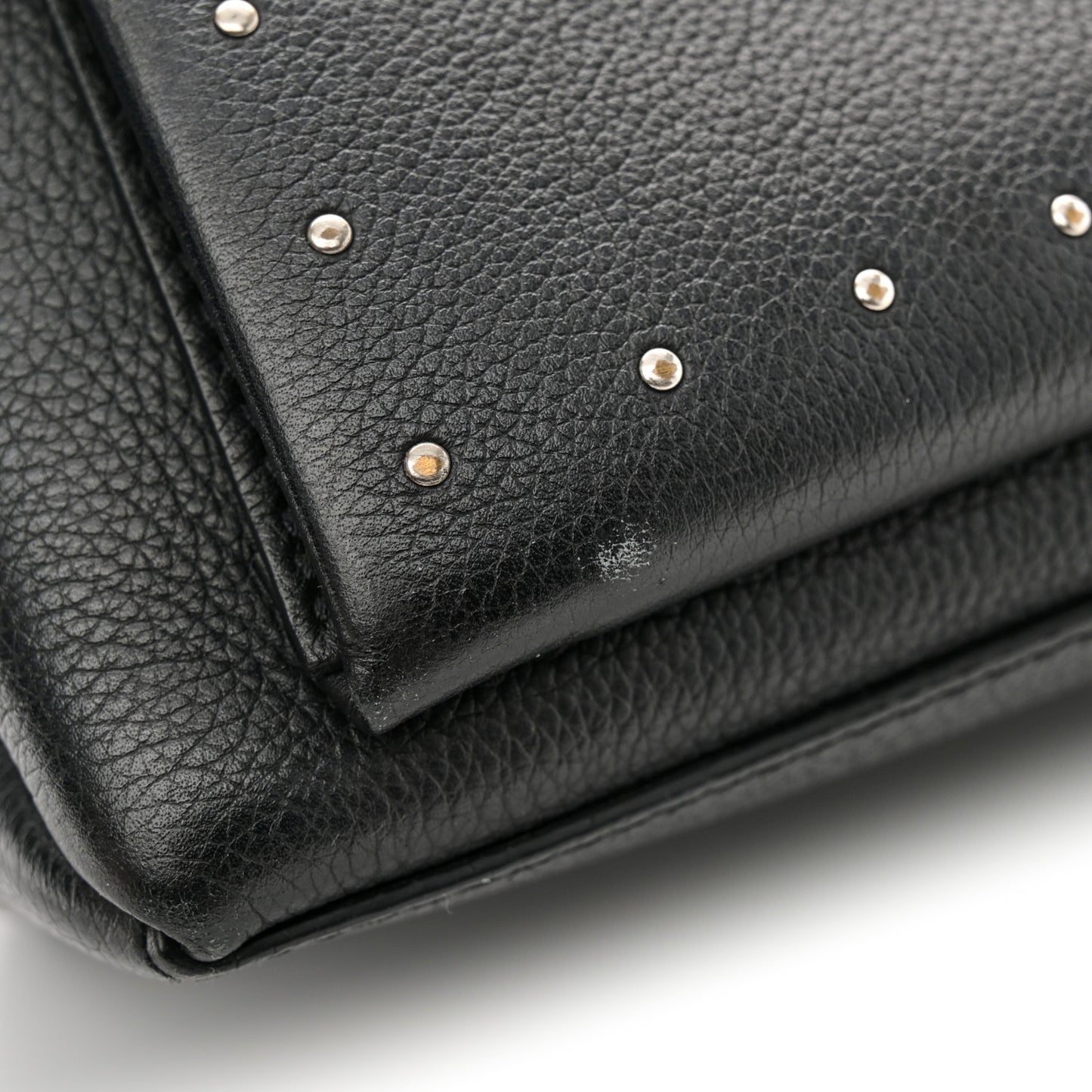 Soft Calfskin My Lockme Studs Black