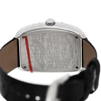 Franck Muller 18K White Gold Alligator Diamond Pave Bezel 34mm Quartz Watch 3002LQZR 4 of 6
