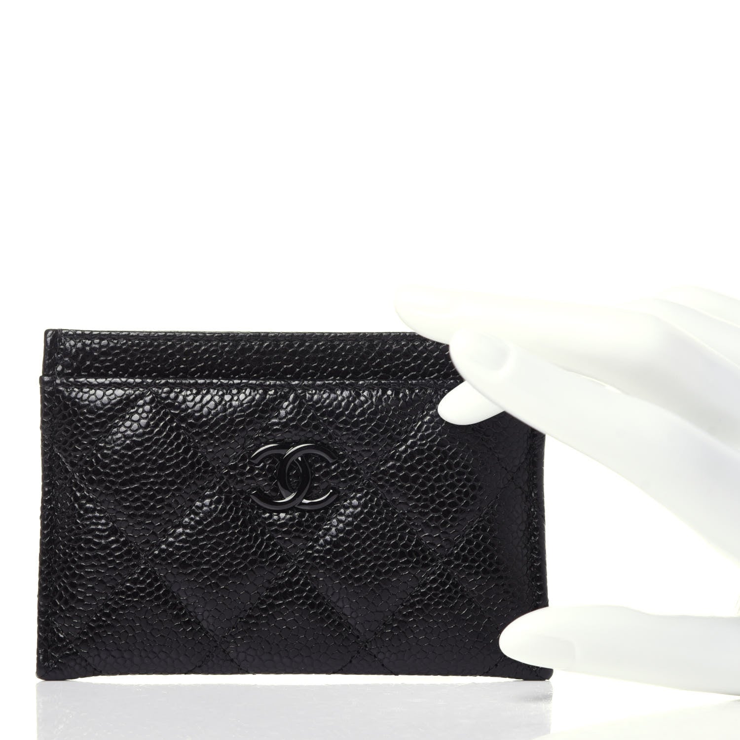 Chanel Caviar Quilted Incognito Card Holder Black 2 of 11