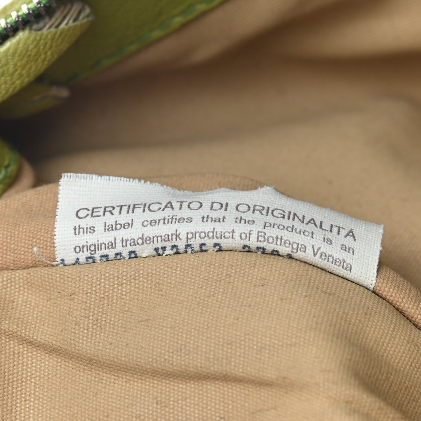 Nappa Intrecciato Small Cosmetic Pouch Mela