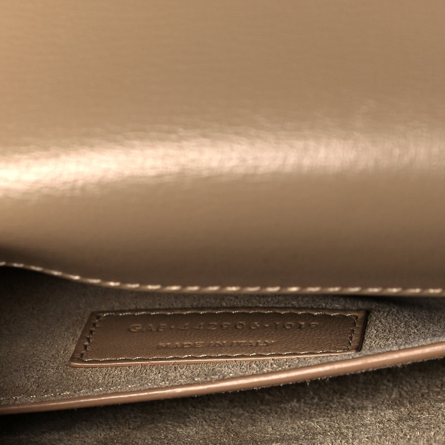 Calfskin Medium Monogram Sunset Dark Beige
