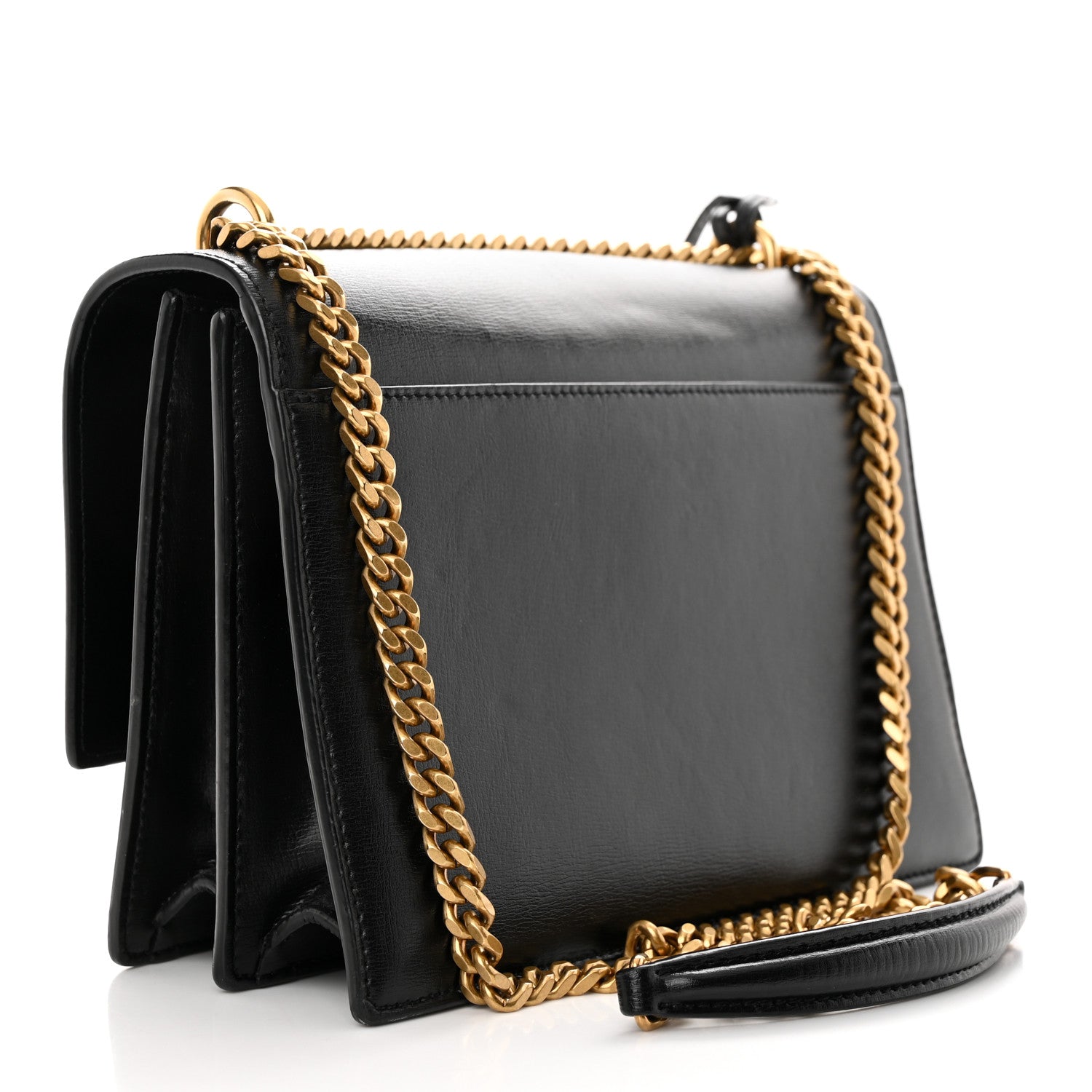 Saint Laurent Calfskin Medium Monogram Sunset Black 3 of 17