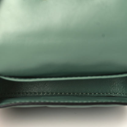 Fendi Nappa Matisse FF Embossed Nano Maxi Buckle Baguette Charm Menta 4 of 7