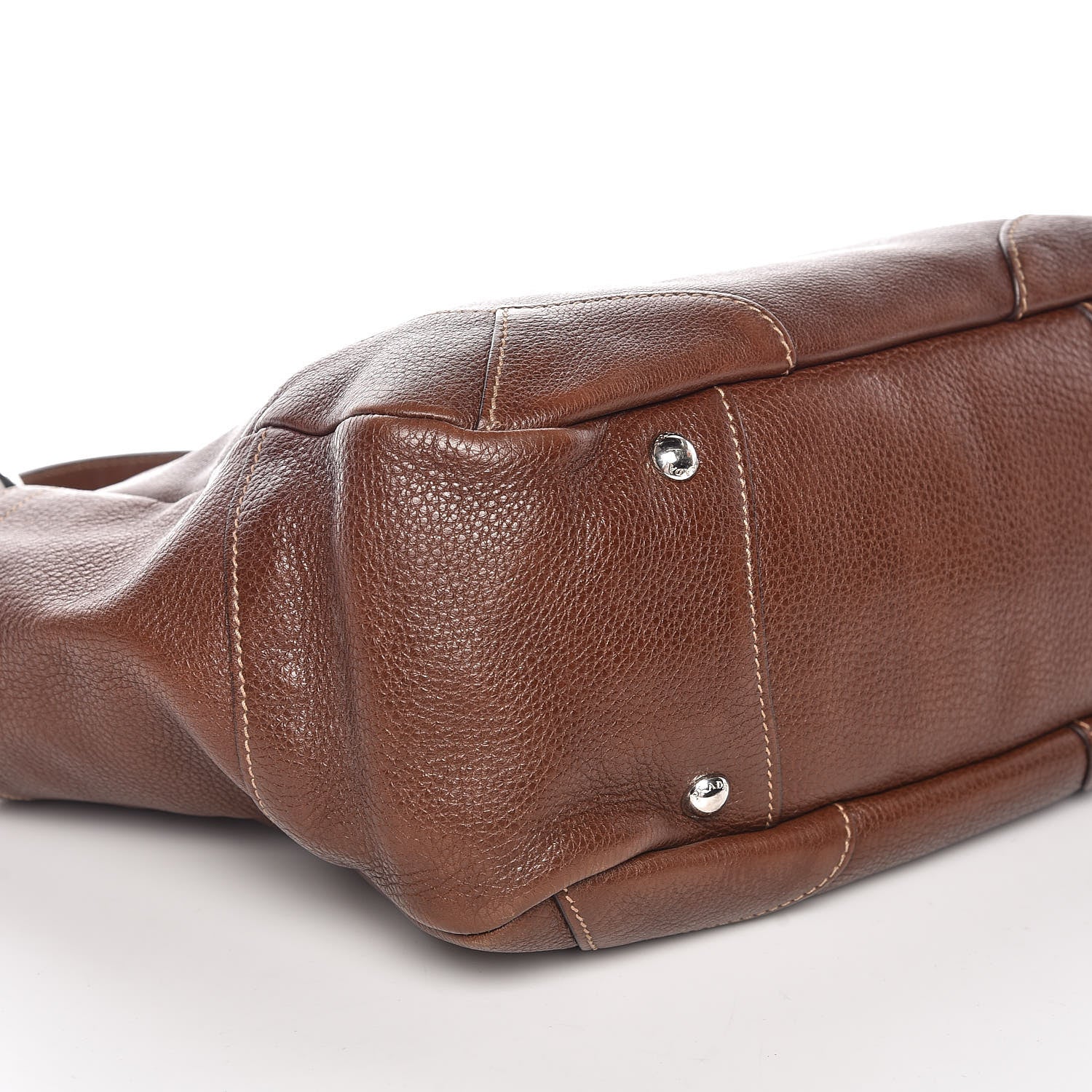 Prada Vitello Daino Side Pocket Hobo Bruciato 5 of 9