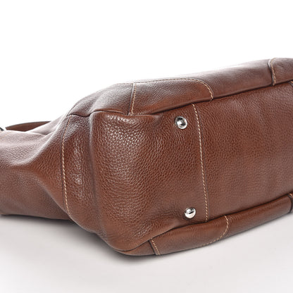 Prada Vitello Daino Side Pocket Hobo Bruciato 5 of 9