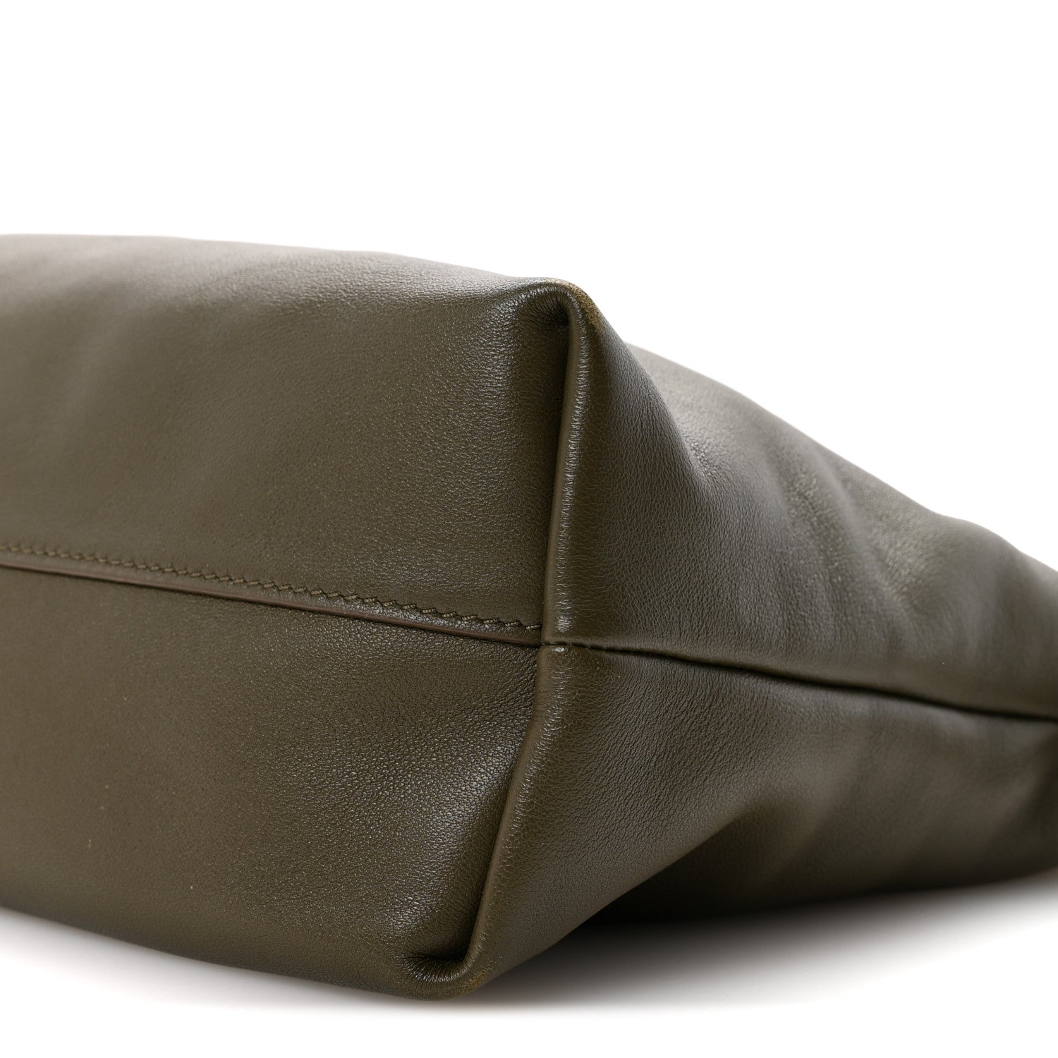 Loewe Mellow Nappa Medium Donut Chain Flamenco Knot Clutch Khaki Green 10 of 13