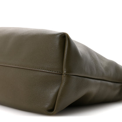 Loewe Mellow Nappa Medium Donut Chain Flamenco Knot Clutch Khaki Green 10 of 13
