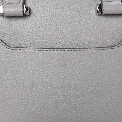 MCM Grained Calfskin Small Ella Boston Dove 7 of 11