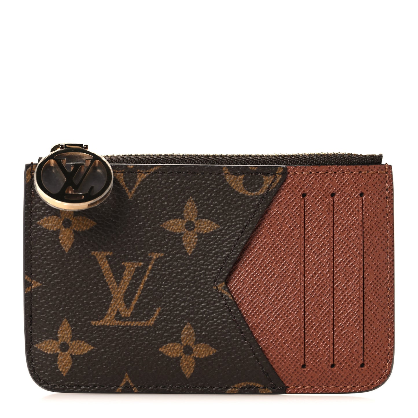 Monogram Zipped Romy Card Holder