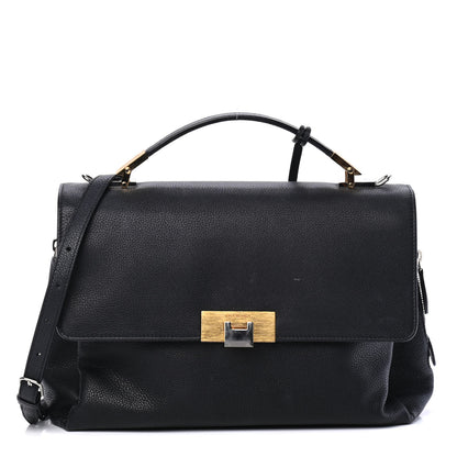 Balenciaga Grained Calfskin Le Dix Small Soft Cartable Black 1 of 4