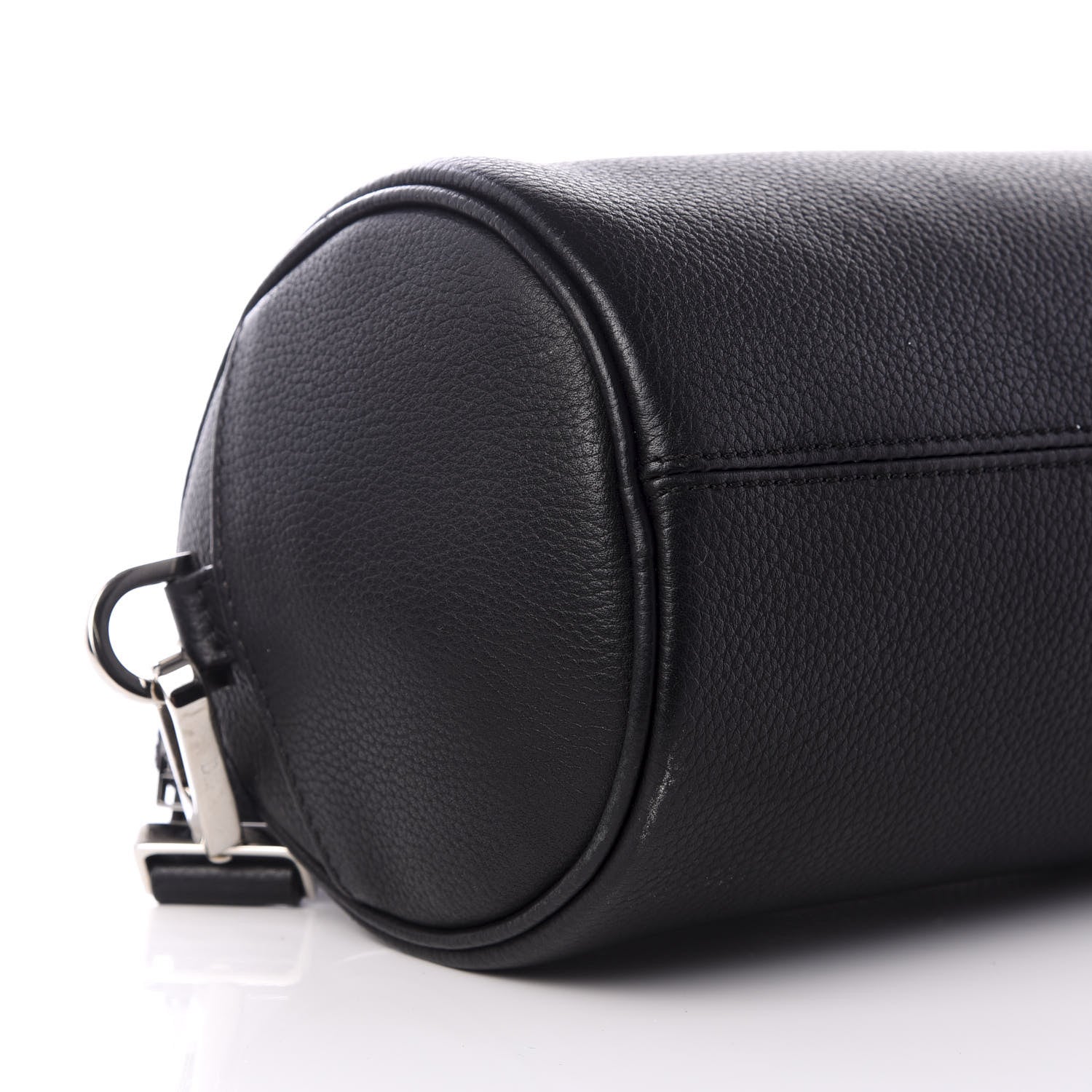 Christian Dior HOMME Grained Calfskin Mens Roller Pouch Black 5 of 8